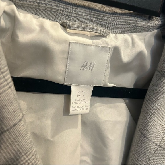 H&M oversized Jacket Blazer with buttons Grey size XS - Picture 6 of 6